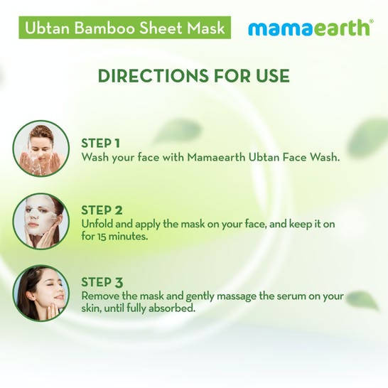Mamaearth Ubtan Bamboo Sheet Mask with Turmeric & Saffron Mamaearth Ubtan Bamboo Sheet Mask with Turmeric & Saffron
