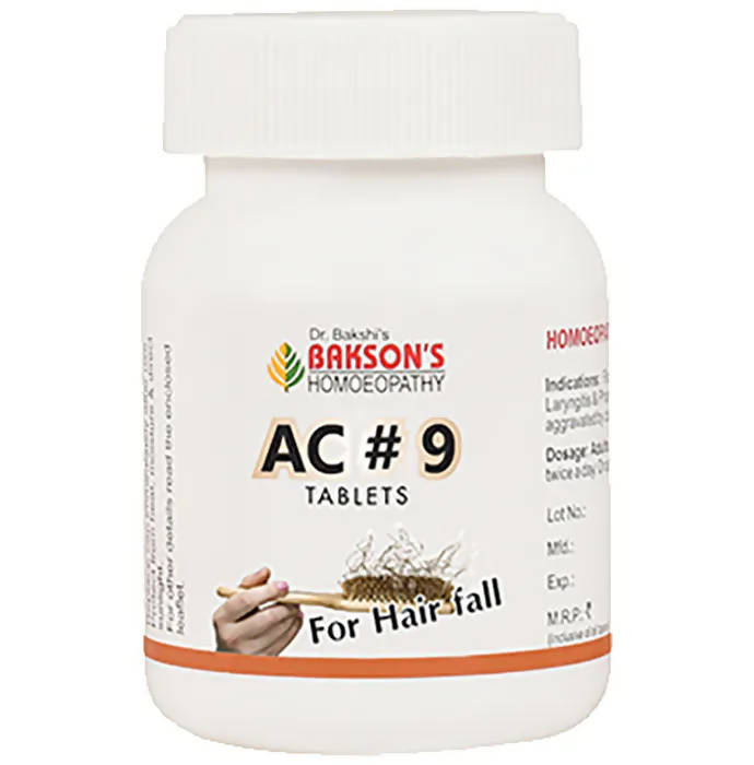 Bakson's Homeopathy AC#9 Tablets Bakson's Homeopathy AC#9 Tablets