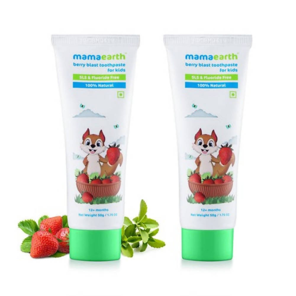 Mamaearth Berry Blast Kids Toothpaste For Promotes Healthy Teeth & Gums, Cleanses Teeth Mamaearth Berry Blast Kids Toothpaste For Promotes Healthy Teeth & Gums, Cleanses Teeth