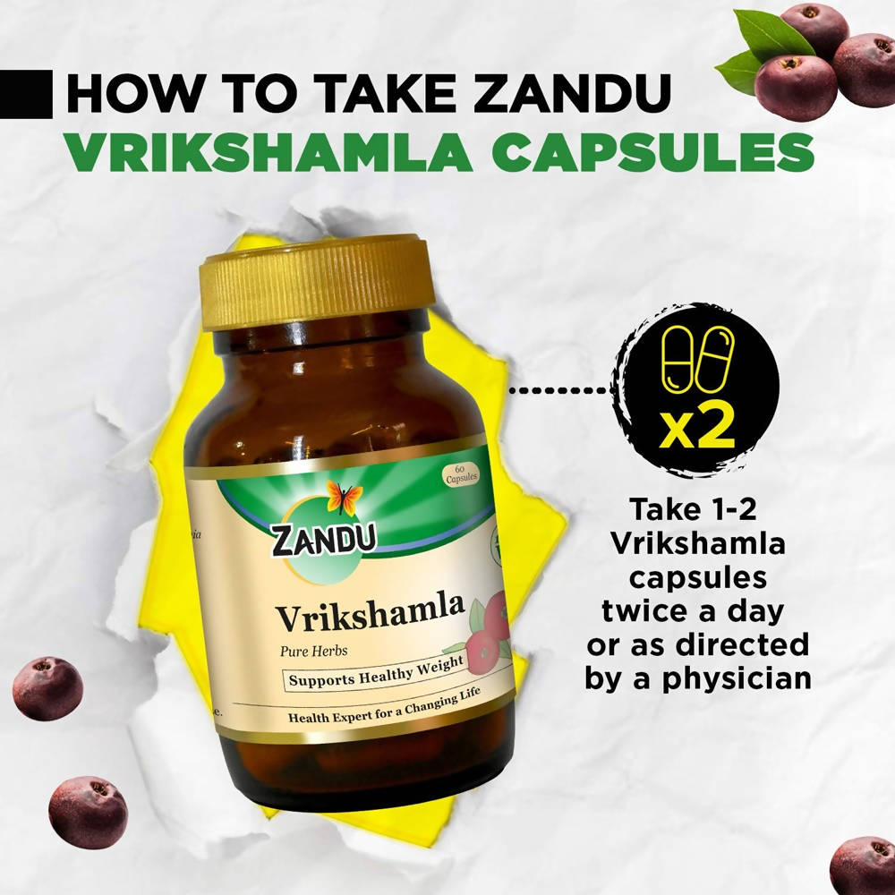 Zandu Vrikshamla Pure Herbs Capsules Zandu Vrikshamla Pure Herbs Capsules