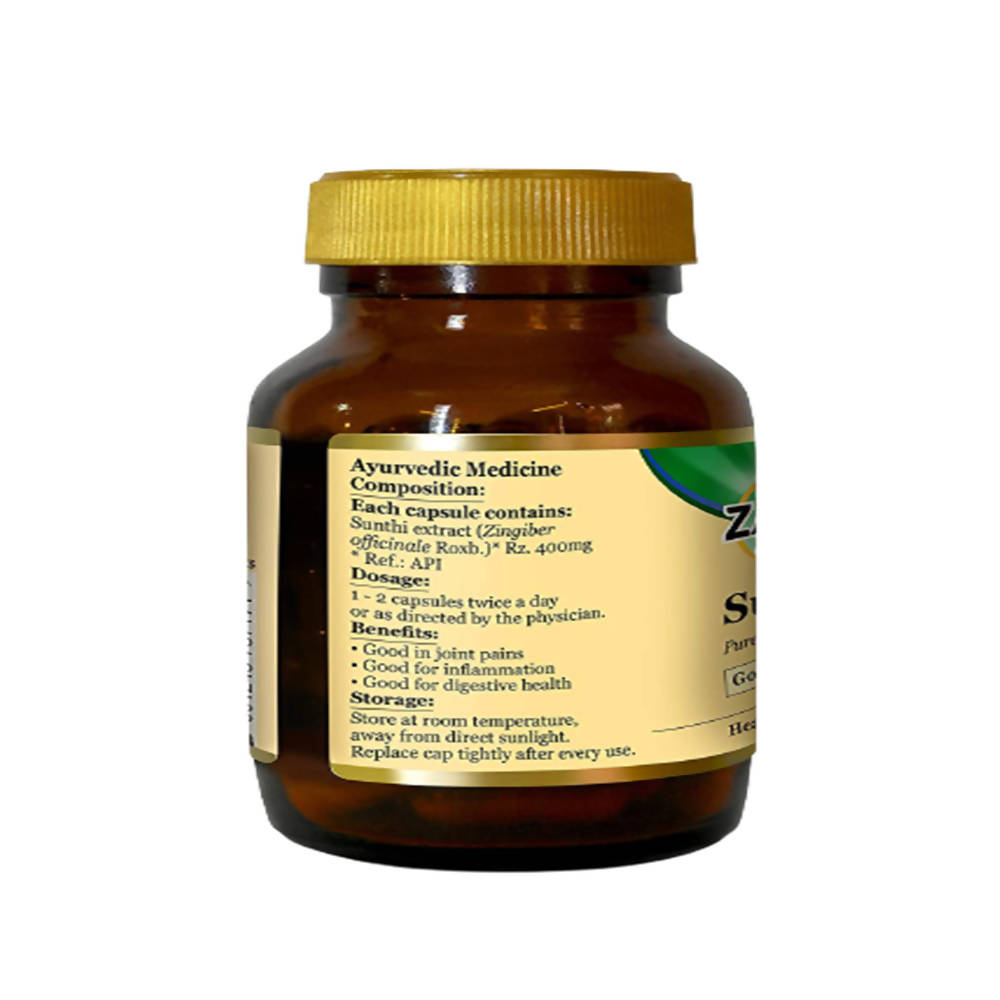 Zandu Sunthi Pure Herbs Capsules Good For Digestive Health Zandu Sunthi Pure Herbs Capsules Good For Digestive Health