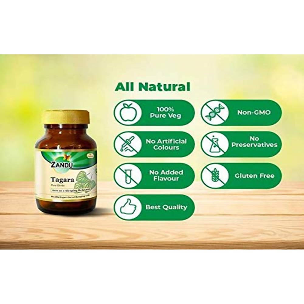 Zandu Tagara Pure Herbs Capsules Zandu Tagara Pure Herbs Capsules