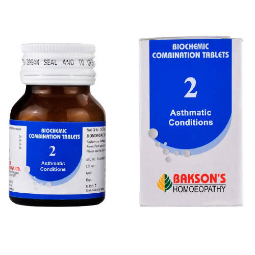 Bakson's Homeopathy Biochemic Combination 2 Tablets Bakson's Homeopathy Biochemic Combination 2 Tablets