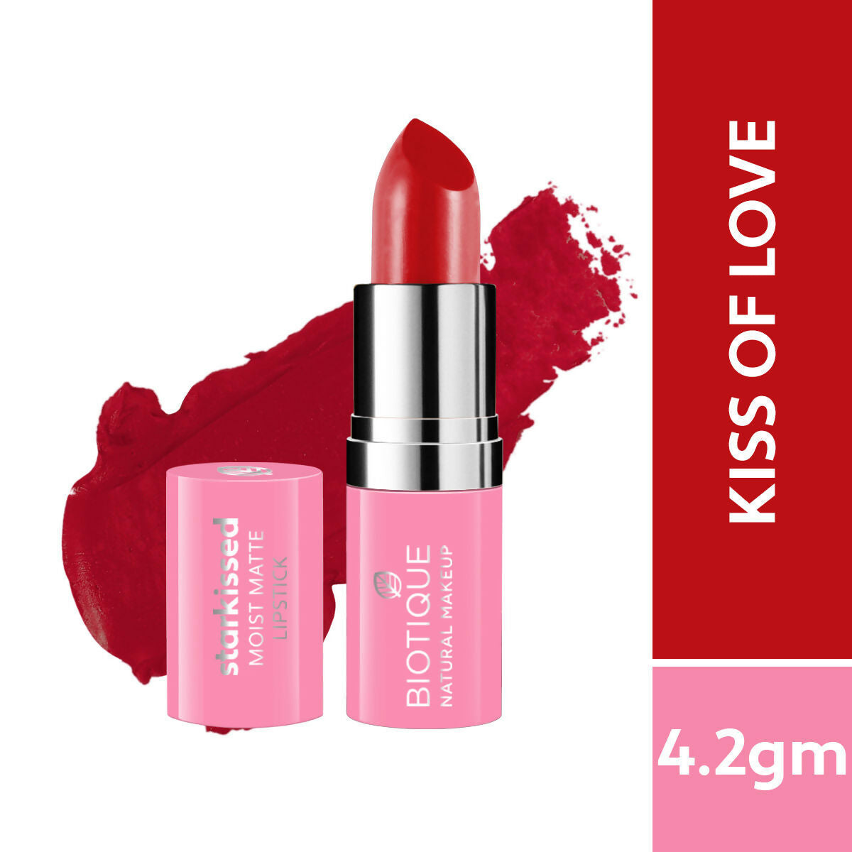 Biotique Starkissed Moist Matte Lipstick - Kiss Of Love Biotique Starkissed Moist Matte Lipstick - Kiss Of Love