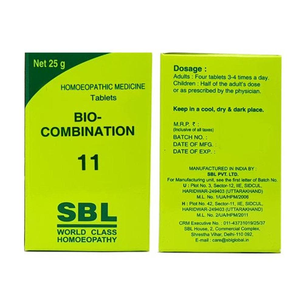 SBL Homeopathy Bio-Combination 11 Tablet SBL Homeopathy Bio-Combination 11 Tablet