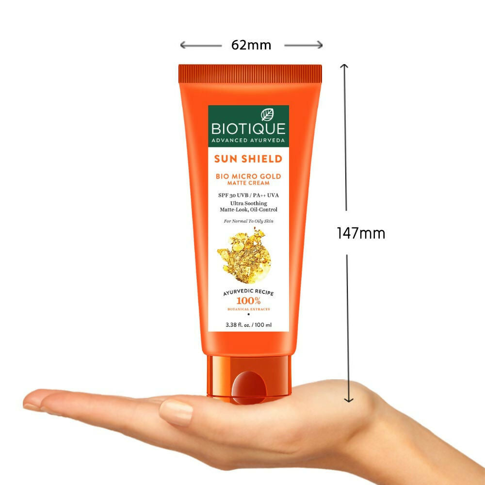Biotique Bio Micro Gold Matte Cream Sunscreen SPF 30 Biotique Bio Micro Gold Matte Cream Sunscreen SPF 30