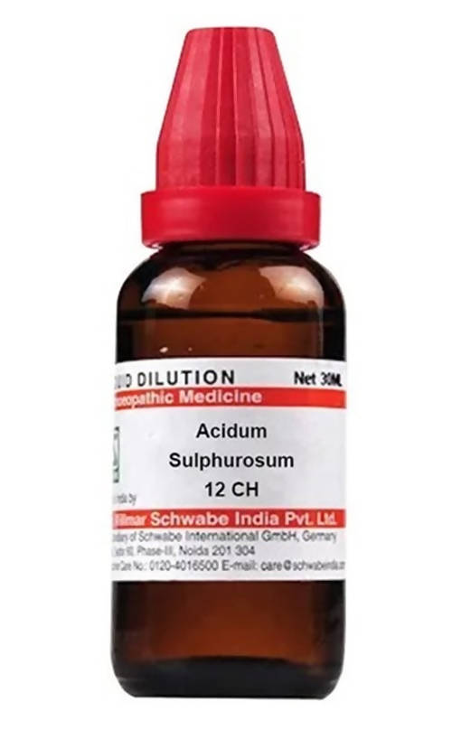 Dr. Willmar Schwabe India Acidum Sulphurosum Dilution Dr. Willmar Schwabe India Acidum Sulphurosum Dilution
