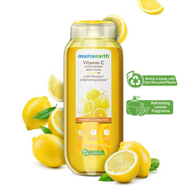 Mamaearth Vitamin C Moisturizing Body Wash with Vitamin C & Refreshing Lemon For Skin Illumination Mamaearth Vitamin C Moisturizing Body Wash with Vitamin C & Refreshing Lemon For Skin Illumination