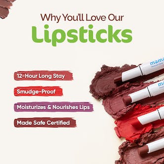 Mamaearth Moisture Matte Long Stay Lipstick-Cinnamon Nude Mamaearth Moisture Matte Long Stay Lipstick-Cinnamon Nude