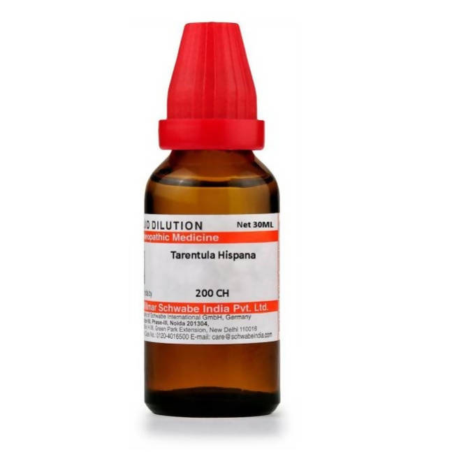 Dr. Willmar Schwabe India Tarentula Hispana Dilution Dr. Willmar Schwabe India Tarentula Hispana Dilution