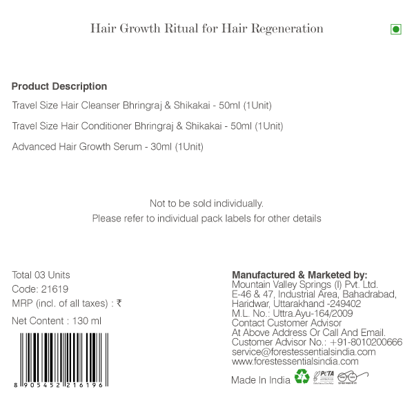 Forest Essentials Hair Growth Ritual For Hair Regeneration Forest Essentials Hair Growth Ritual For Hair Regeneration