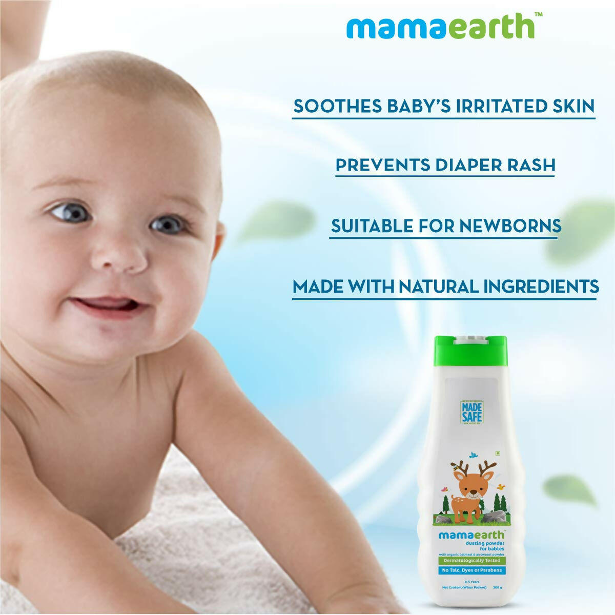 Mamaearth Daily Moisturizing Lotion & Dusting Powder with Organic Oatmeal & Arrowroot Powder for Babies Mamaearth Daily Moisturizing Lotion & Dusting Powder with Organic Oatmeal & Arrowroot Powder for Babies