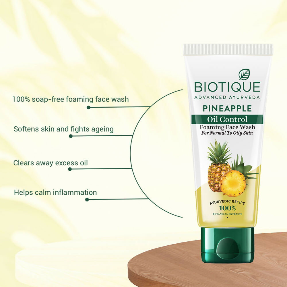 Biotique Bio Pineapple Oil Control Foaming Face Wash Biotique Bio Pineapple Oil Control Foaming Face Wash