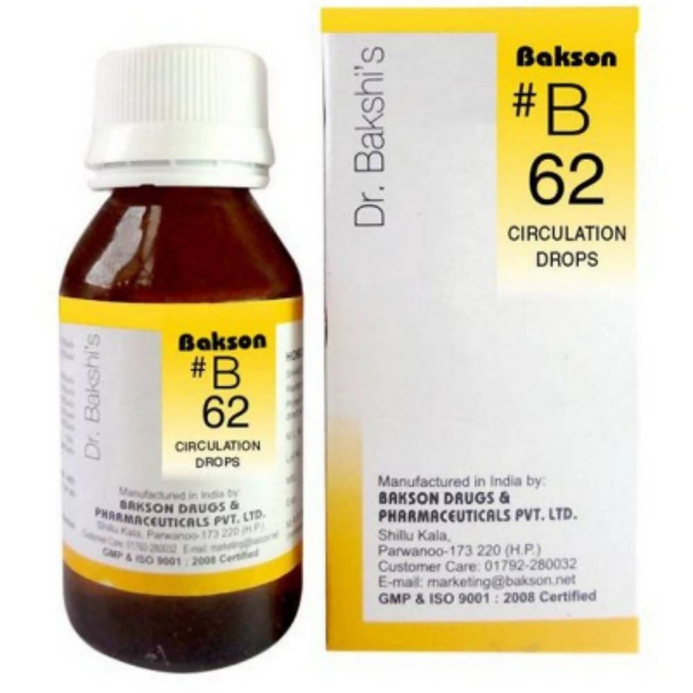 Bakson's Homeopathy B62 Circulation Drop - Safuron Naturals
