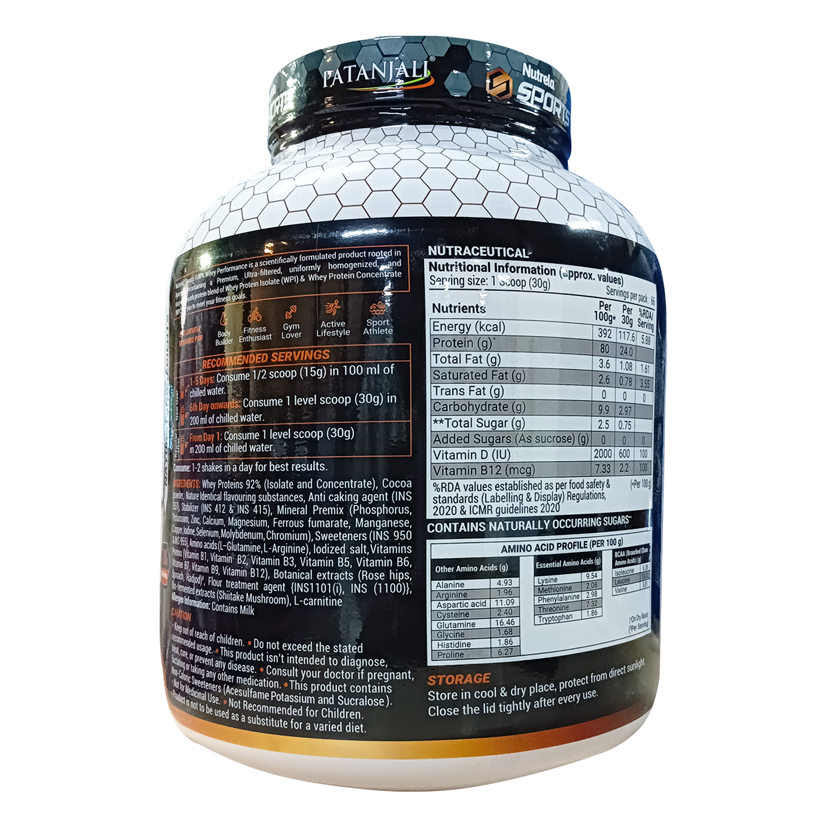 Patanjali Nutrela 100% Whey Performance Powder Patanjali Nutrela 100% Whey Performance Powder