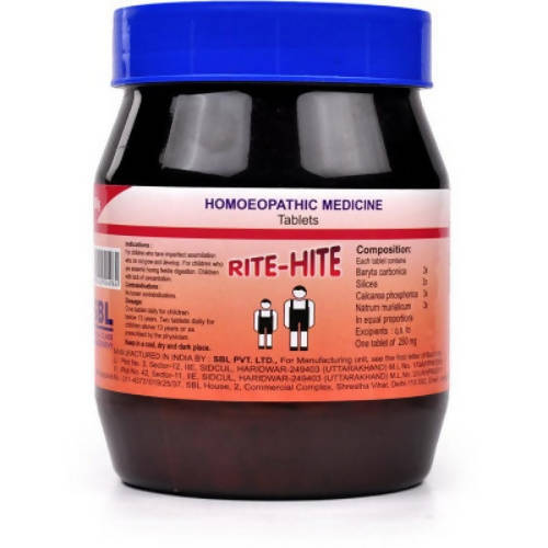 SBL Homeopathy Rite-Hite Tablets SBL Homeopathy Rite-Hite Tablets