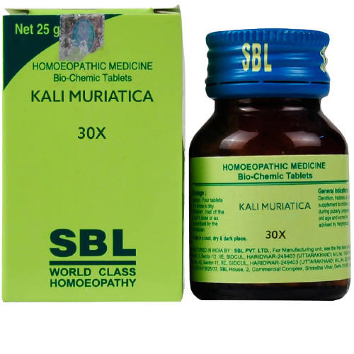 SBL Homeopathy Kali Muriatica Biochemic Tablets SBL Homeopathy Kali Muriatica Biochemic Tablets