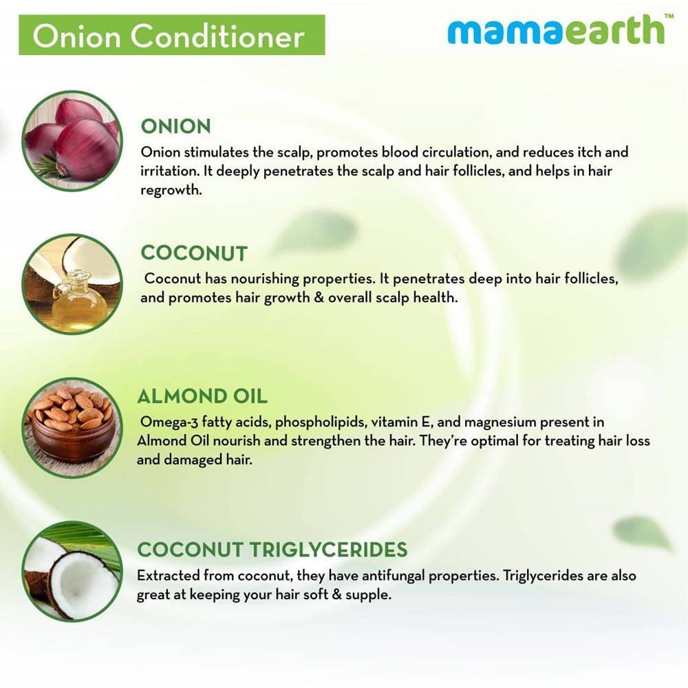 Mamaearth Onion Conditioner For Hair Fall Control Mamaearth Onion Conditioner For Hair Fall Control