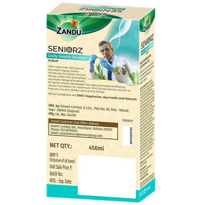 Zandu Seniorz Daily Health Booster Syrup Zandu Seniorz Daily Health Booster Syrup