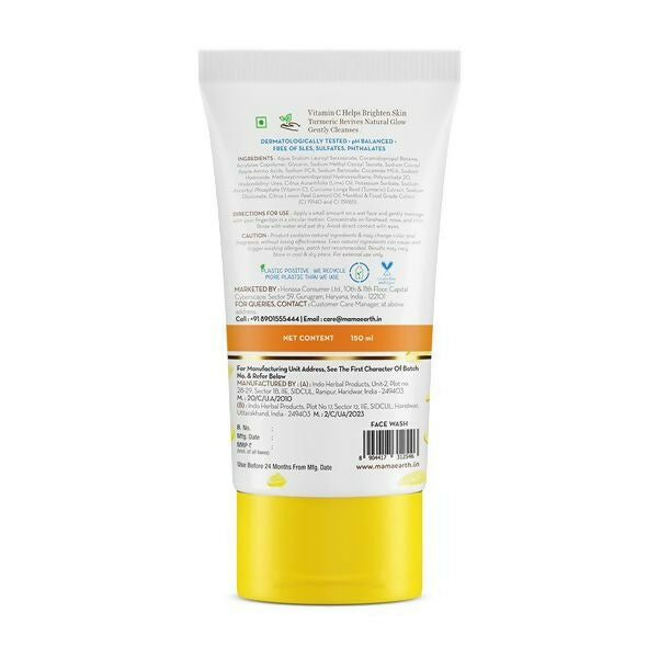 Mamaearth Vitamin C Face Wash with Vitamin C and Turmeric Mamaearth Vitamin C Face Wash with Vitamin C and Turmeric