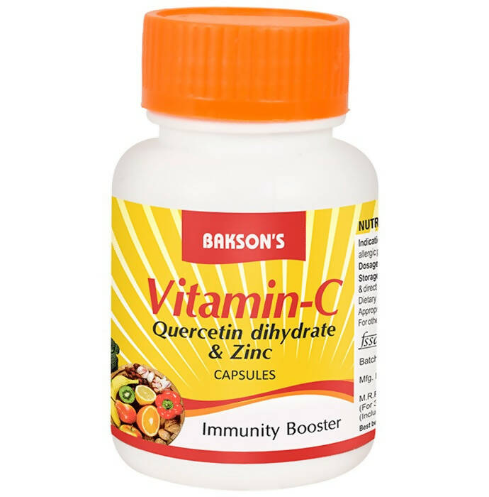 Bakson's Vitamin C Plus & Zinc Capsules - Safuron Naturals