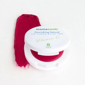 Mamaearth Nourishing Natural Lip Cheek & Eye Tint With Vitamin C & Beetroot-Beet Red Mamaearth Nourishing Natural Lip Cheek & Eye Tint With Vitamin C & Beetroot-Beet Red