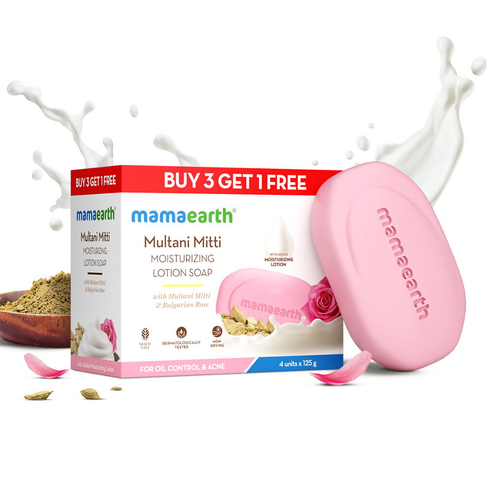 Mamaearth Multani Mitti Moisturizing Lotion Soap (Buy 3 Get 1 Free) Mamaearth Multani Mitti Moisturizing Lotion Soap (Buy 3 Get 1 Free)