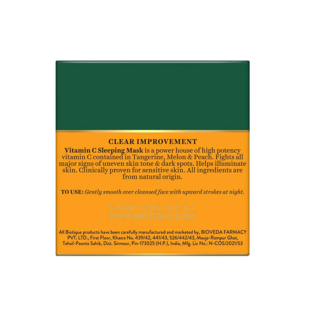 Biotique Advanced Organics Clear Improvement Vitamin C Sleeping Mask Biotique Advanced Organics Clear Improvement Vitamin C Sleeping Mask