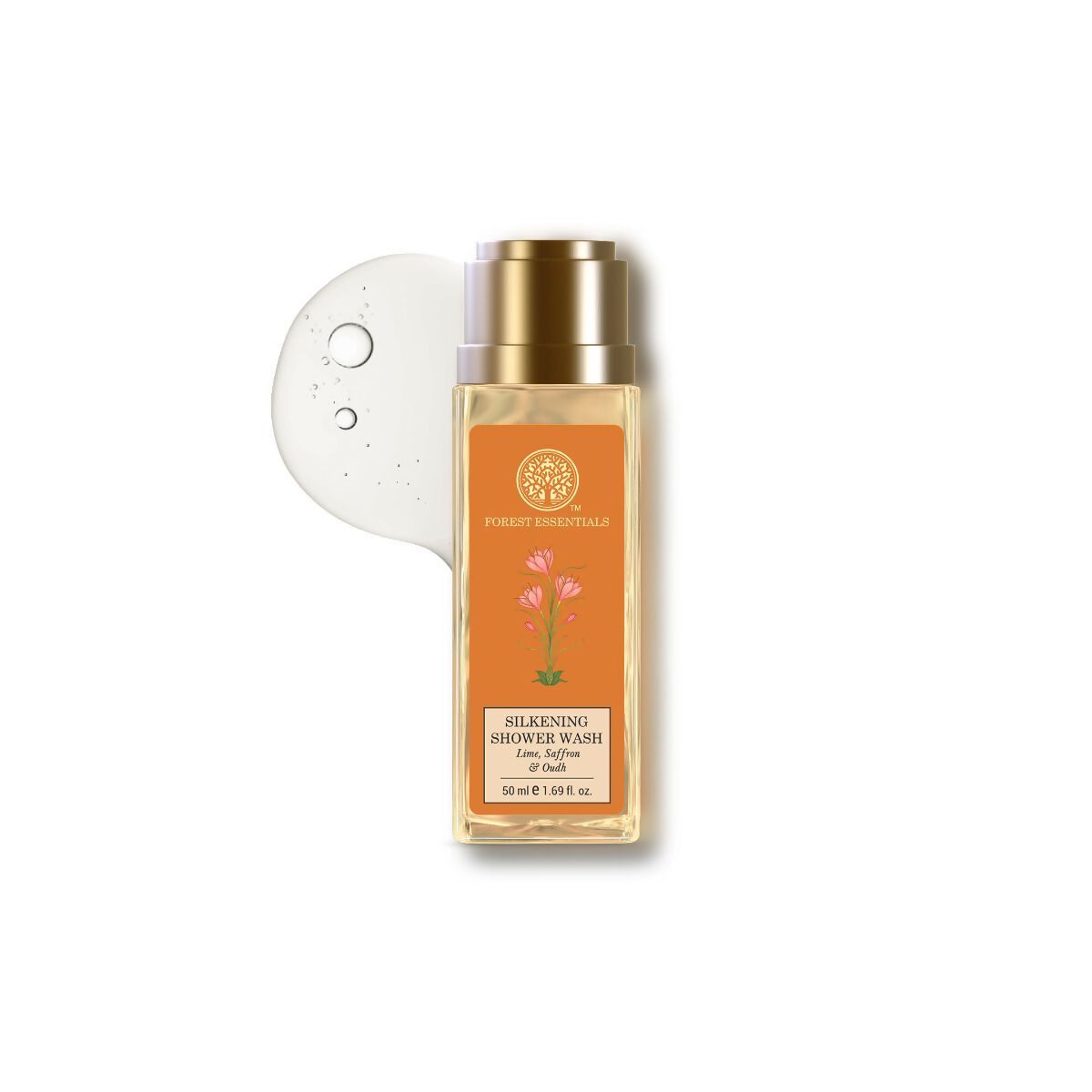 Forest Essentials Silkening Shower Wash Lime Saffron & Oudh Forest Essentials Silkening Shower Wash Lime Saffron & Oudh