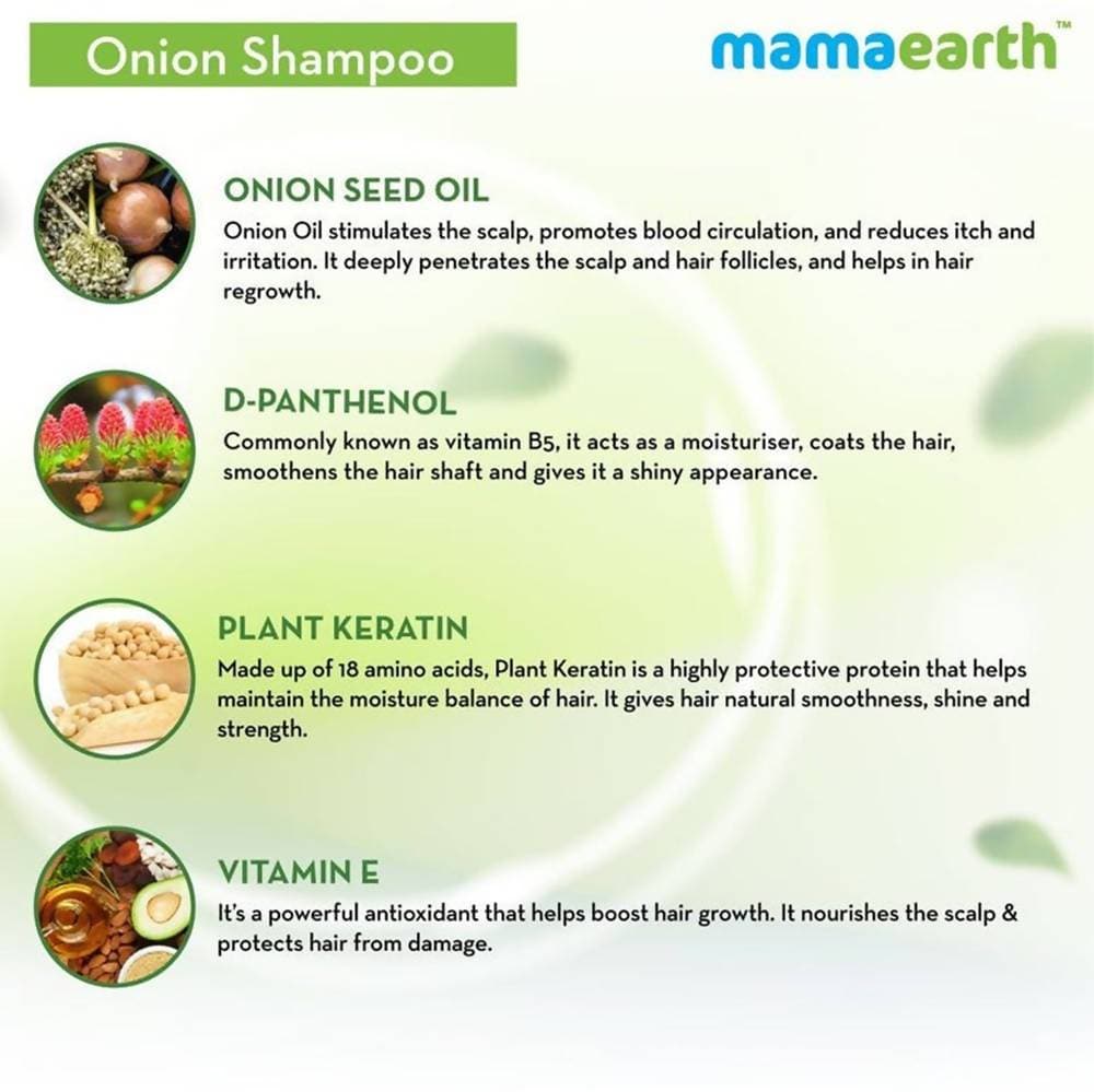 Mamaearth Onion Shampoo & Onion Conditioner For Hair Fall Control Mamaearth Onion Shampoo & Onion Conditioner For Hair Fall Control
