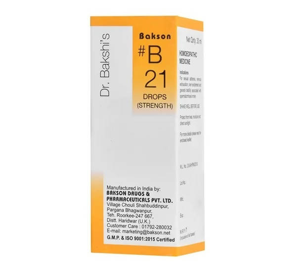 Bakson's Homeopathy B21 Drops Bakson's Homeopathy B21 Drops