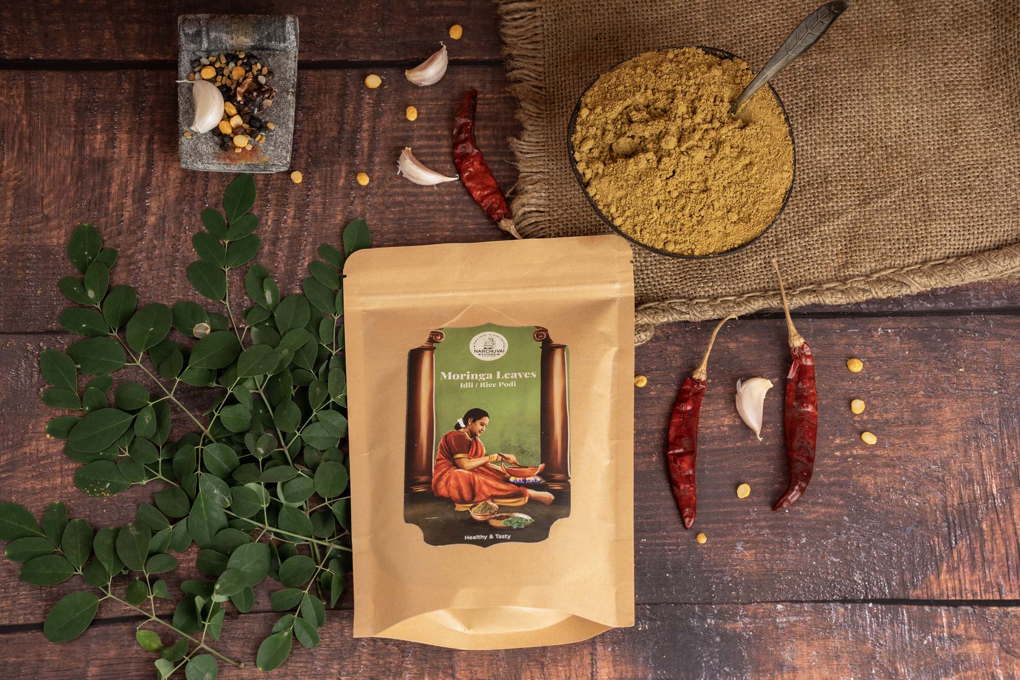 Narchuvai Foods Moringa Leaves Idly Podi Narchuvai Foods
