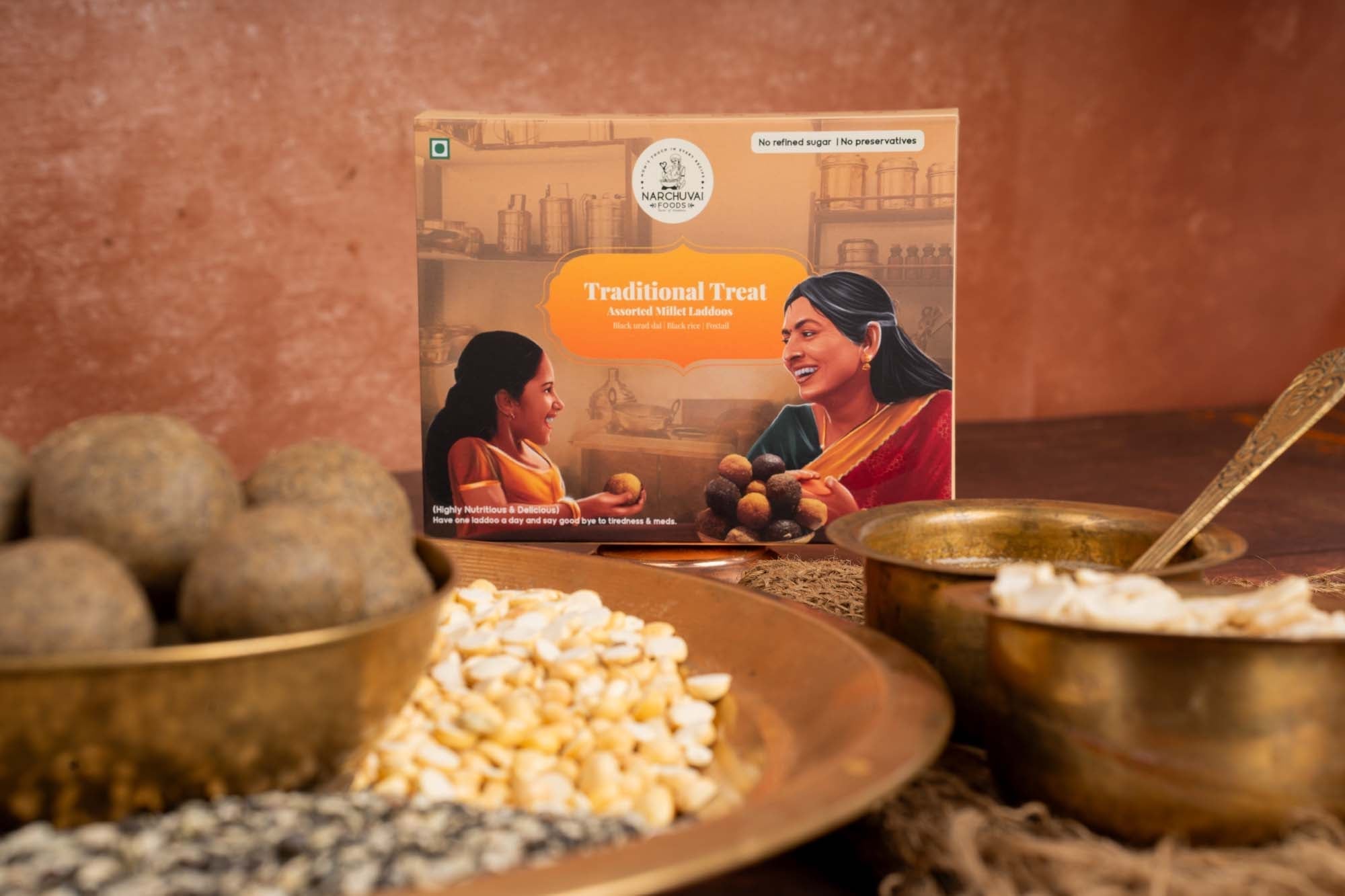 Narchuvai Foods Assorted Millet Laddoos Narchuvai Foods