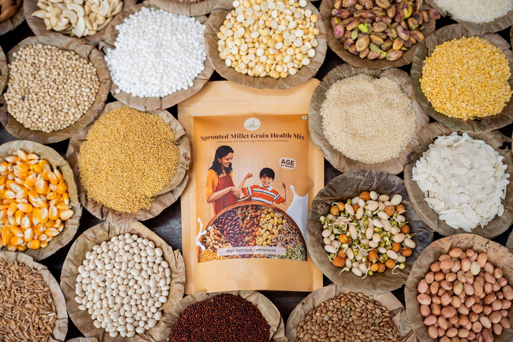 Narchuvai Foods Sprouted Millet Grain Health Mix Narchuvai Foods