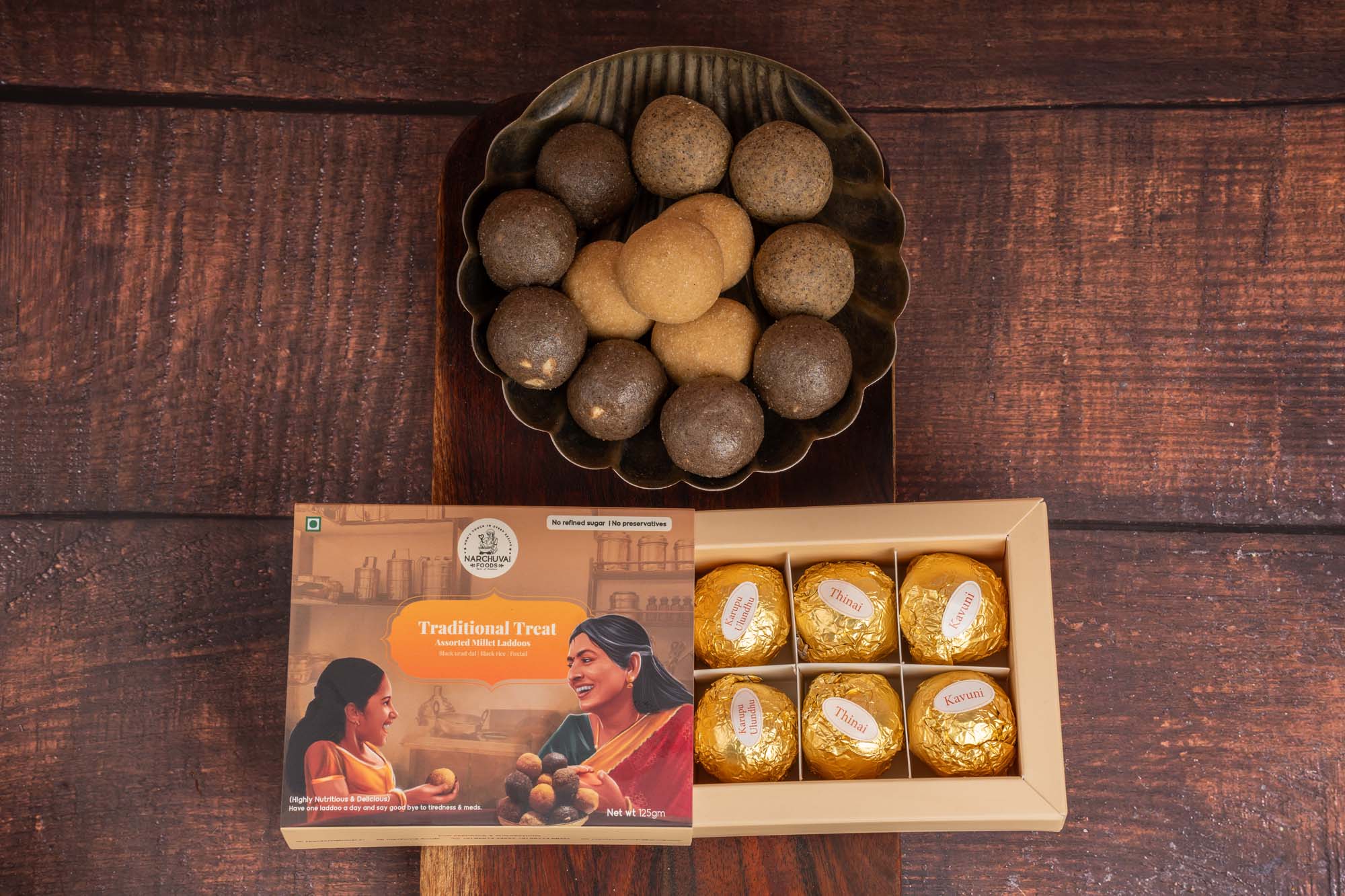 Narchuvai Foods Assorted Millet Laddoos Narchuvai Foods