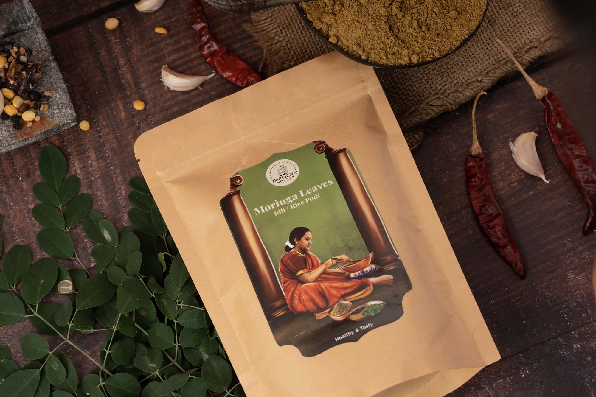 Narchuvai Foods Moringa Leaves Idly Podi Narchuvai Foods