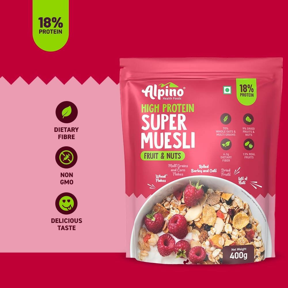 Alpino High Protein Super Muesli Fruit & Nuts Alpino