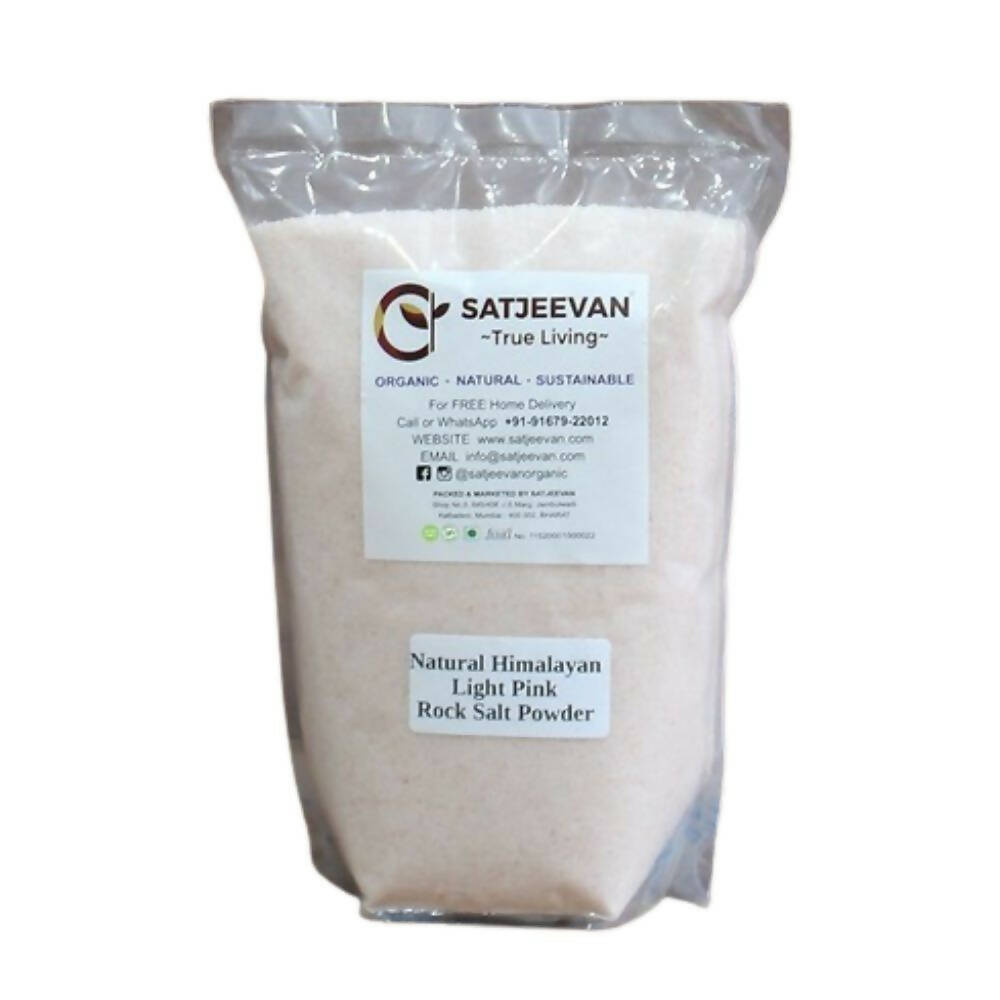 Satjeevan Natural Pink Himalayan Rock Salt Powder Satjeevan