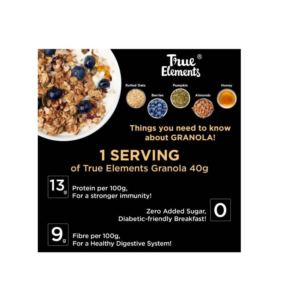 True Elements Baked Granola with Honey Crunch True Elements