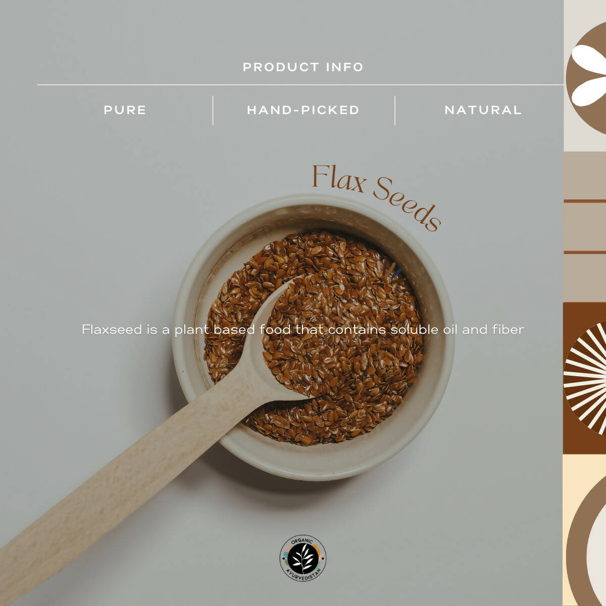 Organic Ayurvedistan Flax Seeds Organic Ayurvedistan