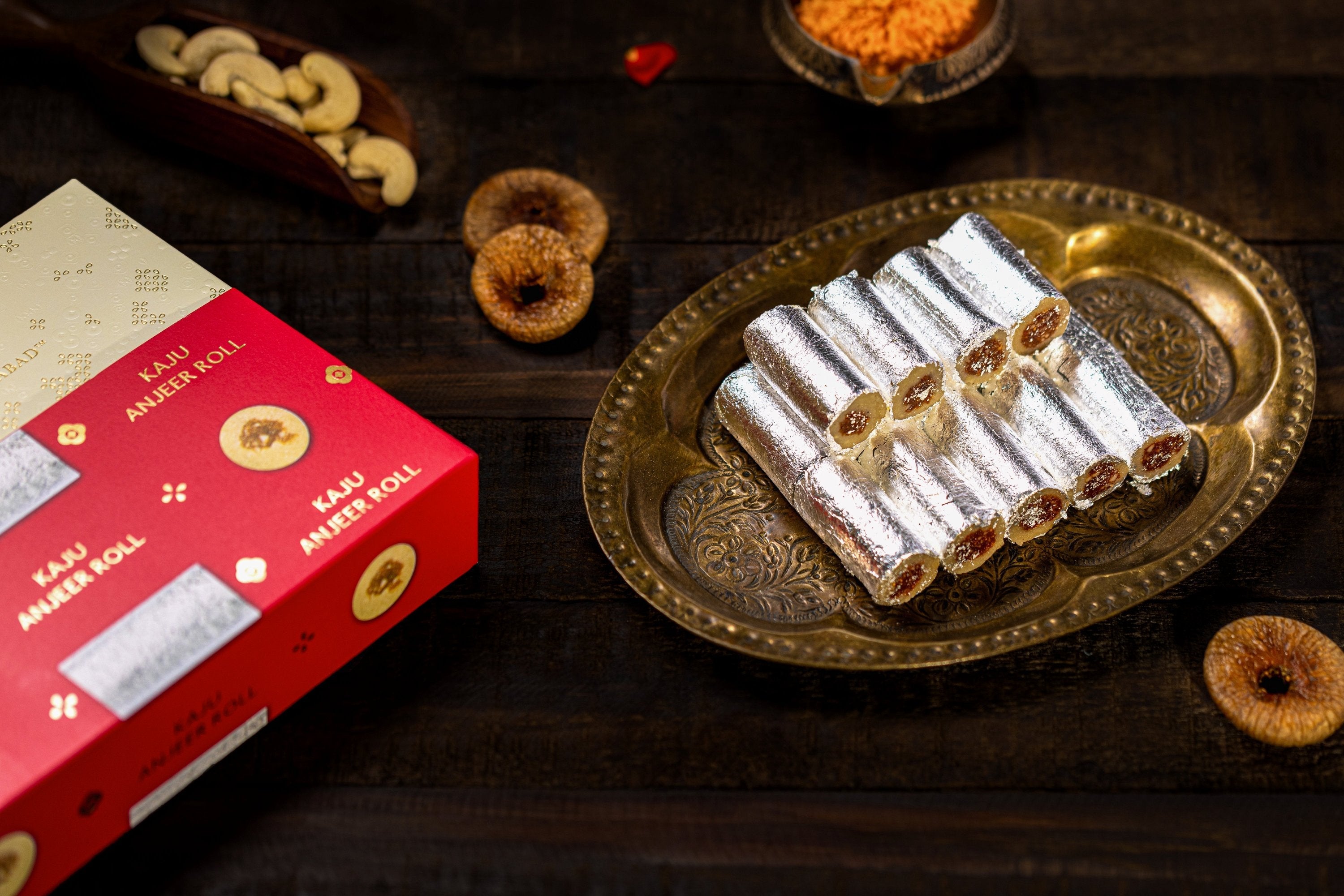 Almond House Kaju Anjeer Roll (MAP) - Safuron