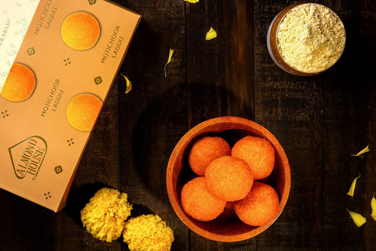 Almond House Motichoor Laddu (MAP) - Safuron