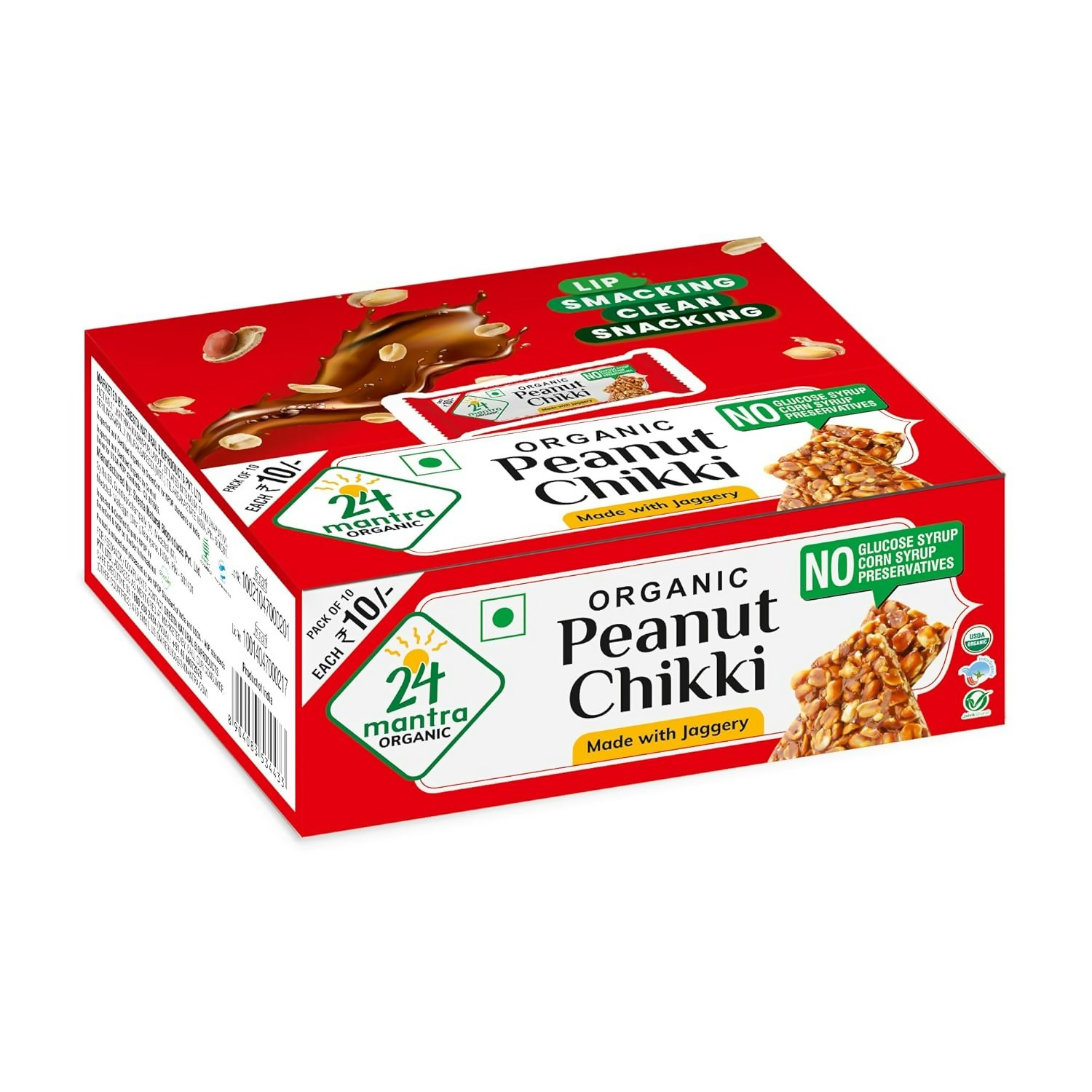24 Mantra Organic Peanut Chikki 24 Mantra Organic