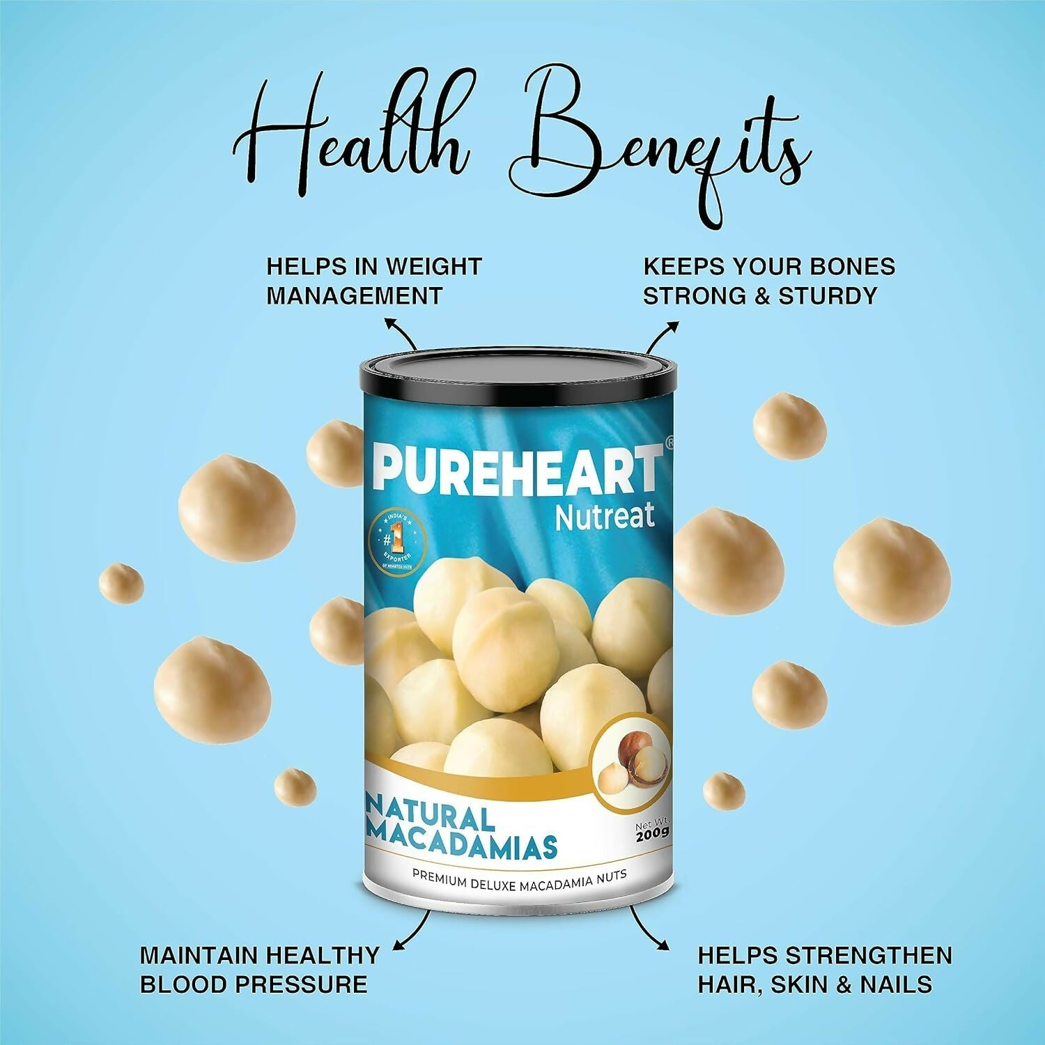Pureheart Nutreat Natural Macadamia Pureheart