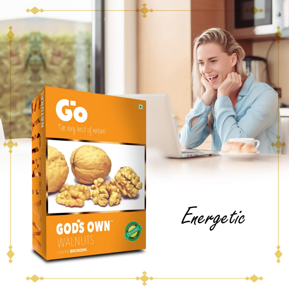 Go Organic Light Broken Walnut Kernels Go