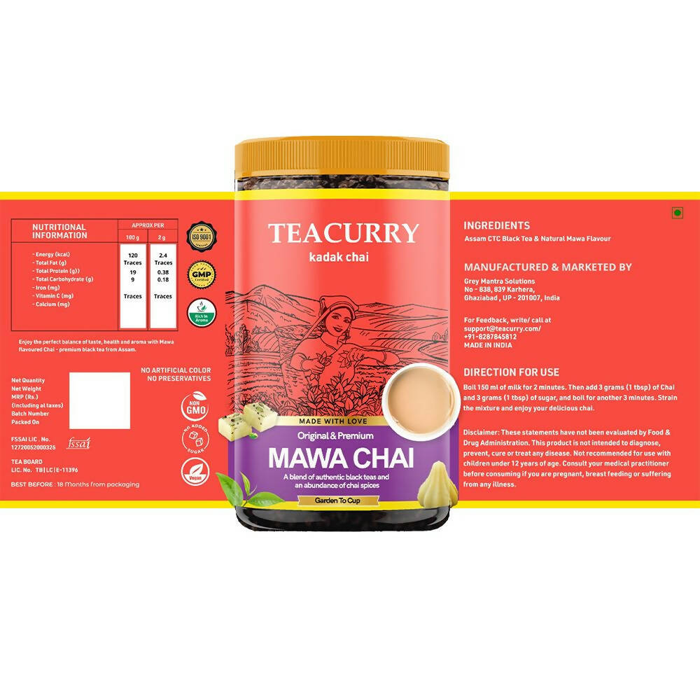 Teacurry Mawa Chai Powder Teacurry