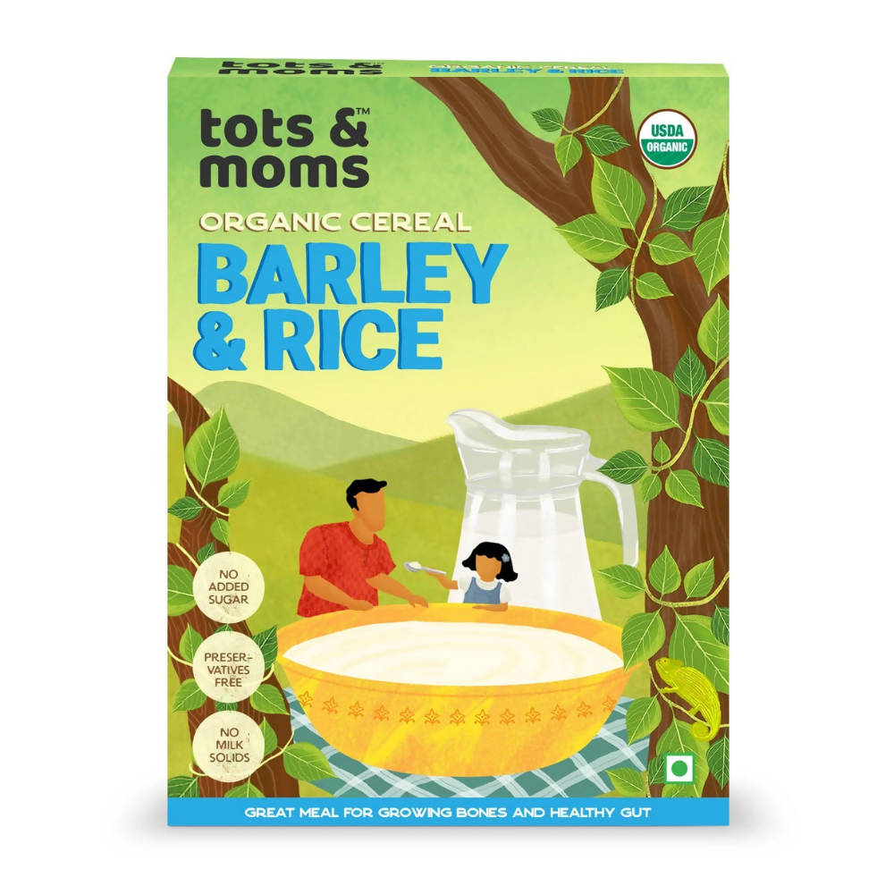 Tots and Moms Organic Cereal Barley & Rice Cereal - Safuron