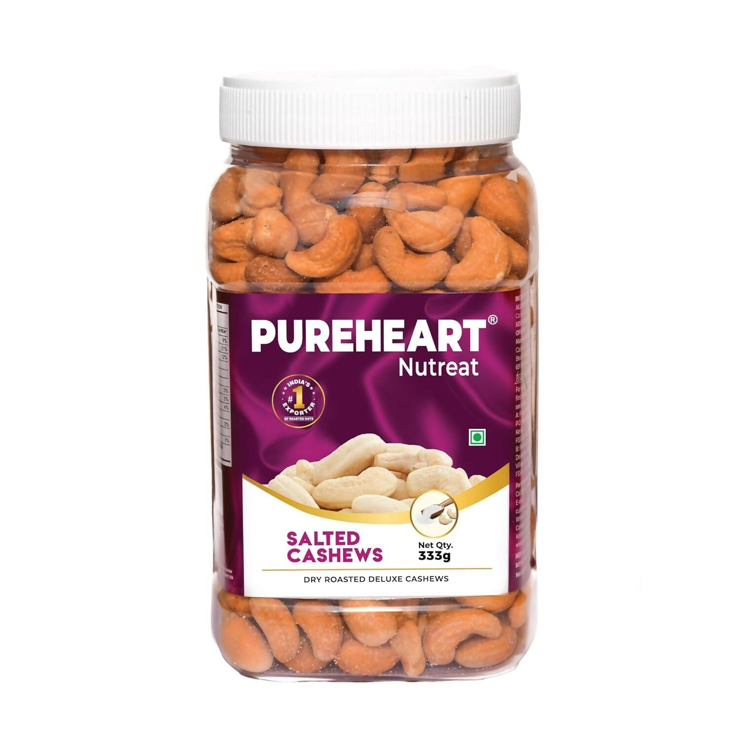 Pureheart Nutreat Roasted Salted Cashews - Safuron