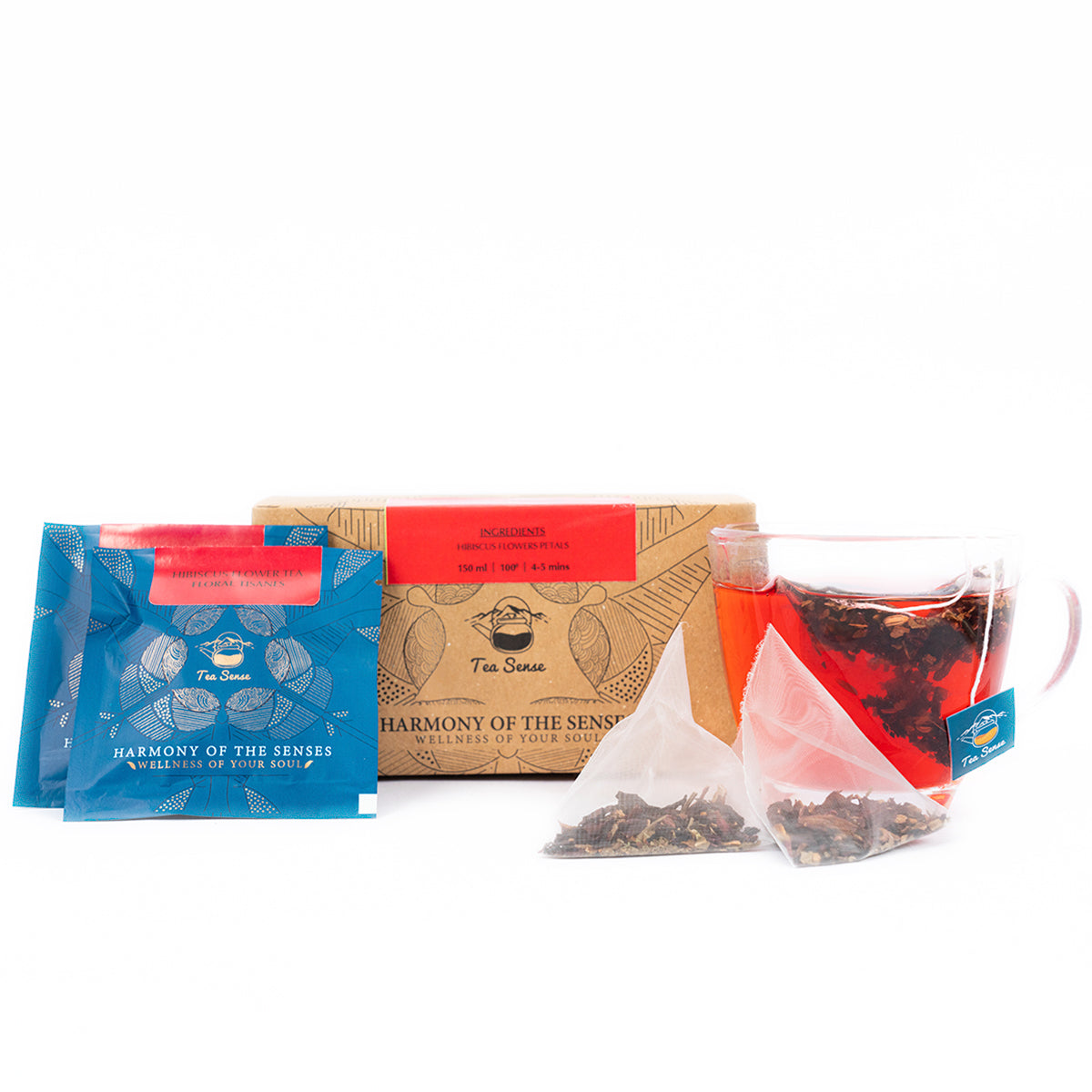 Tea Sense Hibiscus Flower Tea Bags Box Tea Sense