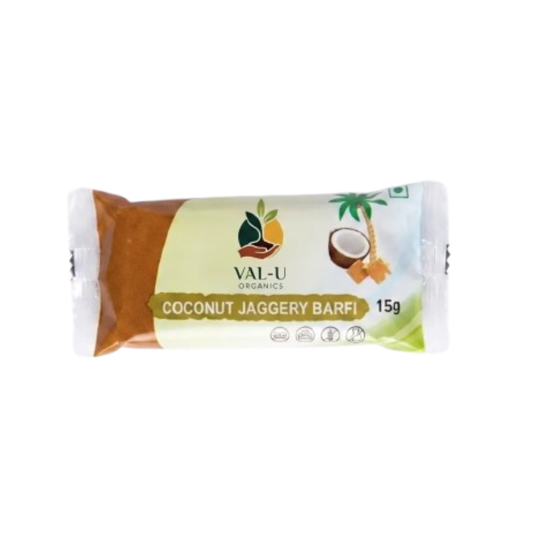 Val-U Organics Coconut Jaggery Burfi Val-U Organics